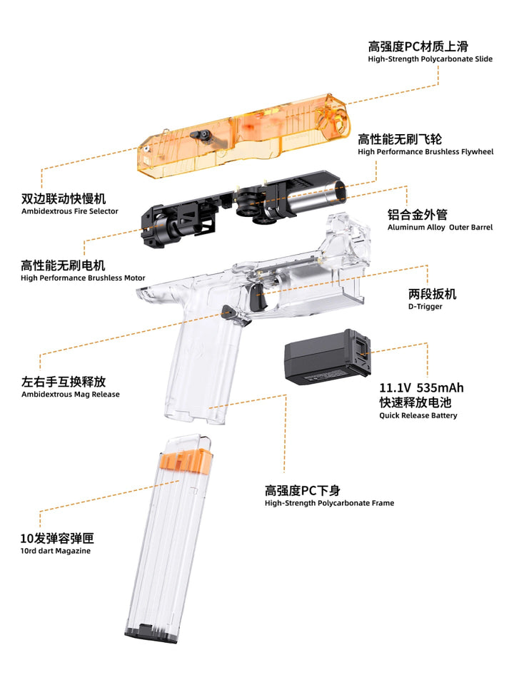 AIT TOY x 40MAX Lightning Brushless Flywheel Foam Dart Blaster - 40MAX - Find your missing piece here