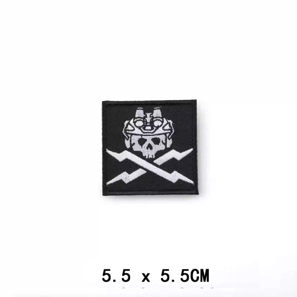 Calavera de Relámpagos Luminous Embroidered Morale Patch - 40MAX - Find your missing piece here