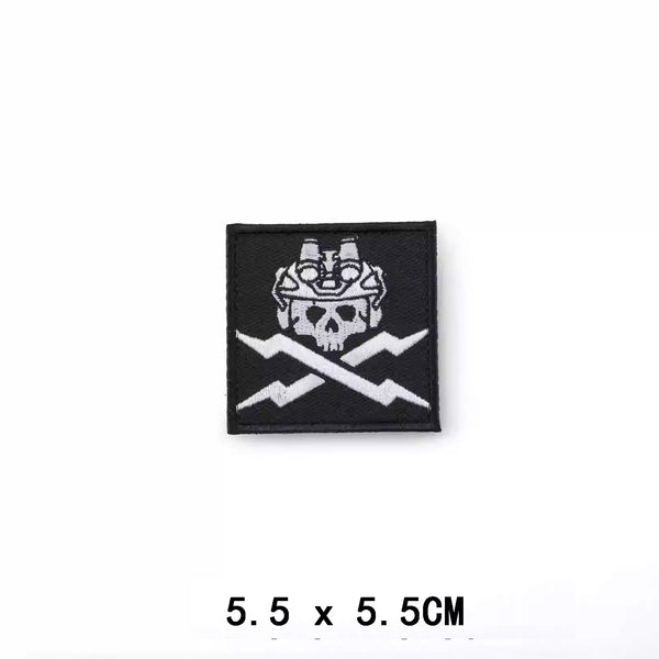 Calavera de Relámpagos Luminous Embroidered Morale Patch