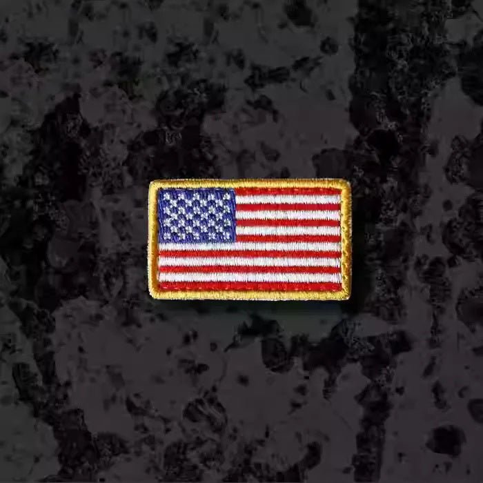 Mini Embroidered American Flag Patch - 40MAX - Find your missing piece here