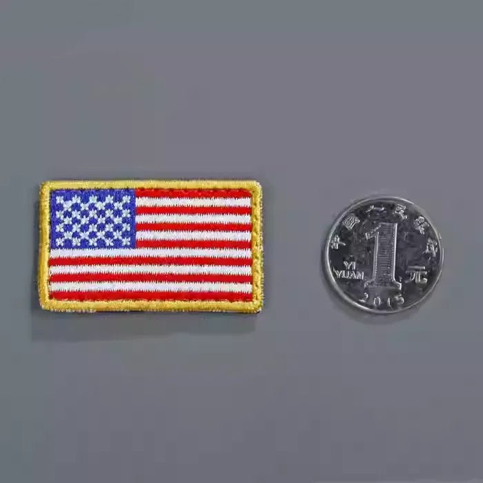 Mini Embroidered American Flag Patch - 40MAX - Find your missing piece here