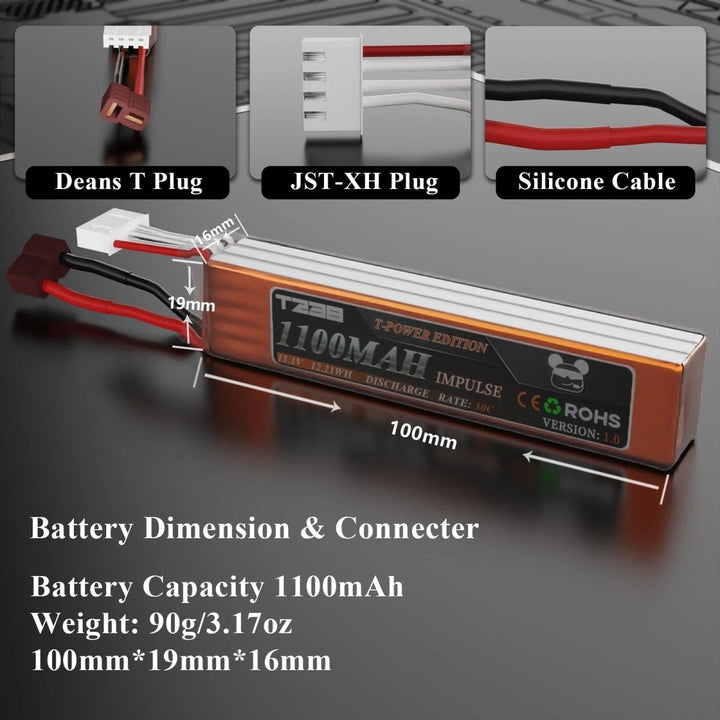 T238 Ultra Performance Airsoft lipo Battery - 40MAX - Find your missing piece here