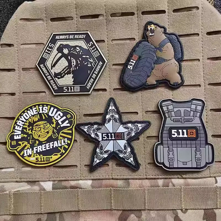 Tactical PVC Morale Patches | Durable Hook-and-Loop Gear Badges