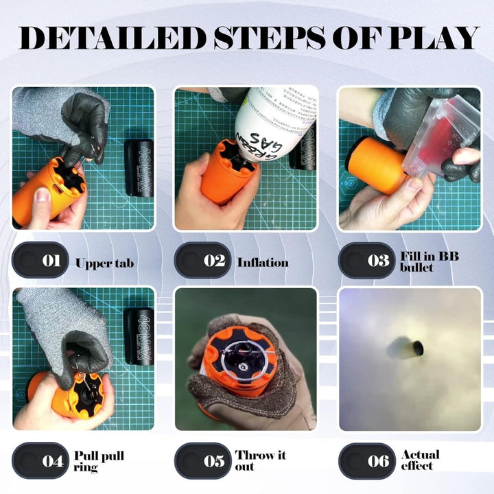 Whirligig airsoft impact grenade - 40MAX - Find your missing piece here
